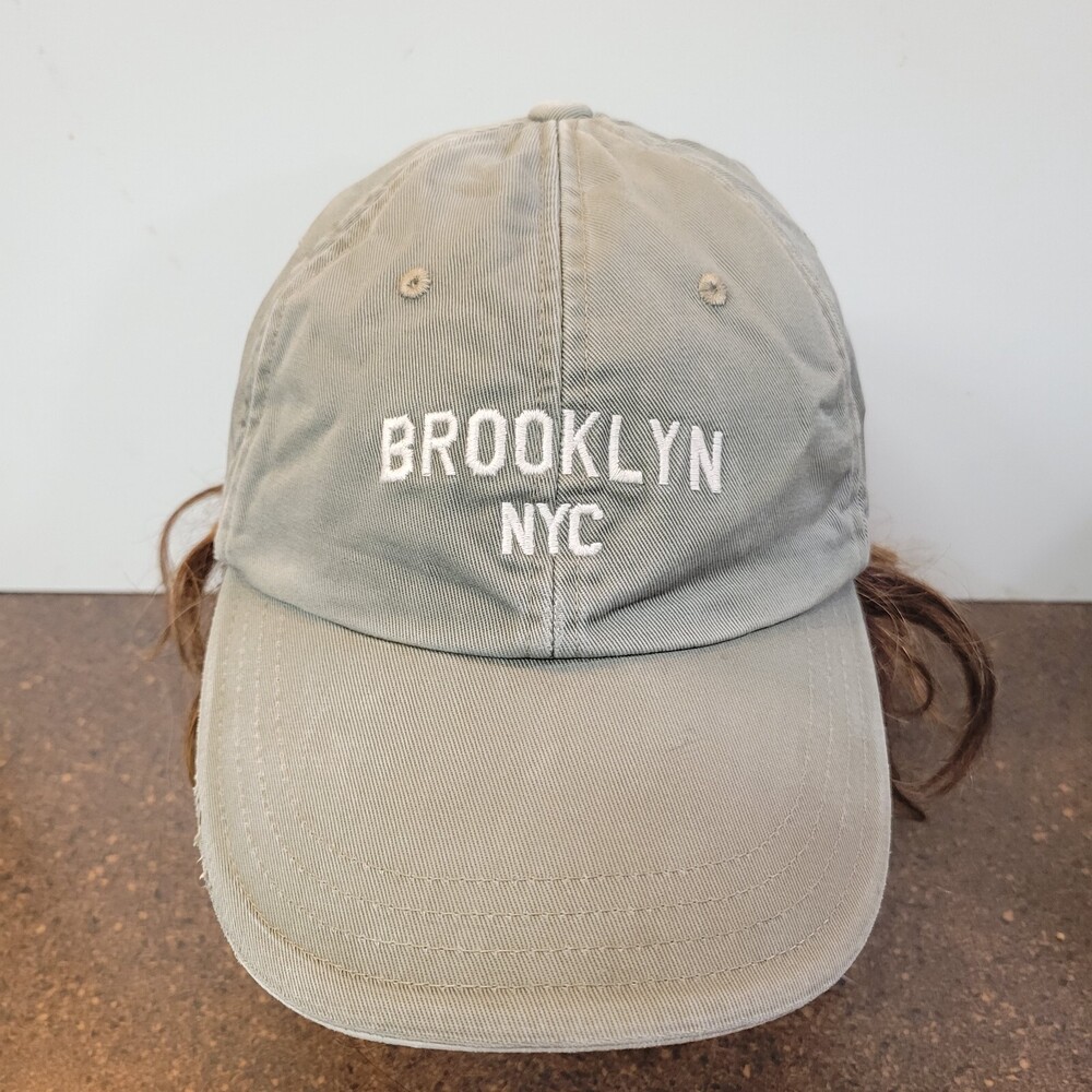 Brooklyn NYC Baseball Cap Unisex S/M Gray Old Navy Adjustable Strapback Hat